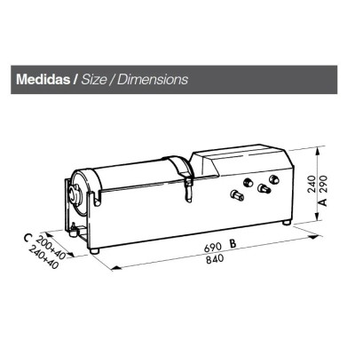 Embutidora manual ME-L14, 14 l.