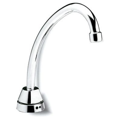 Grifo electrónico de caño alto a red