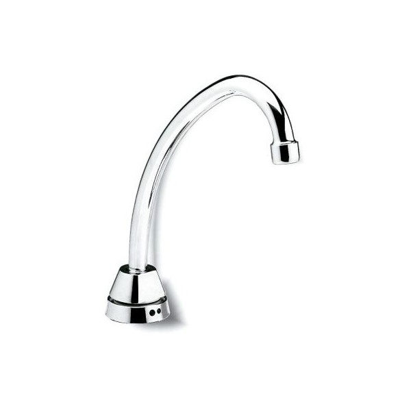 Grifo electrónico de caño alto a red