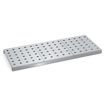 Bandeja de acero inox. perforada 400