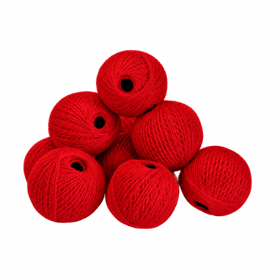 Ovillos de Hilo Rojo