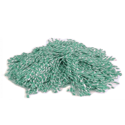 Algodón Blanco/Verde cortado a medida 30 cm.