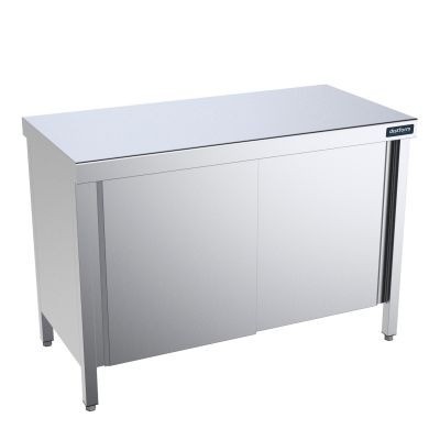 Mesa Central Inox. con puertas Gama 550