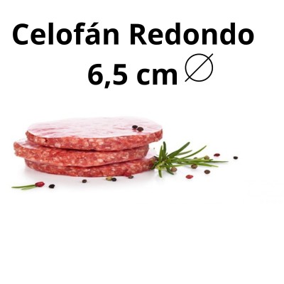 Papel de celofán redondo 6,5 cms.