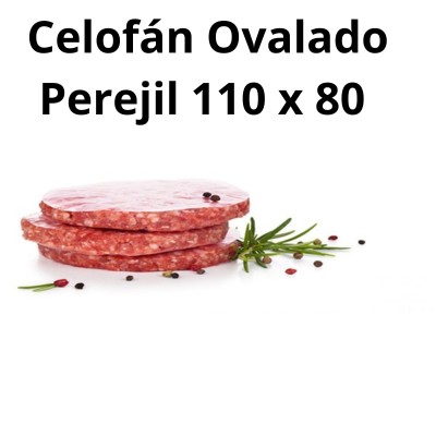 Papel de celofán ovalado perejil