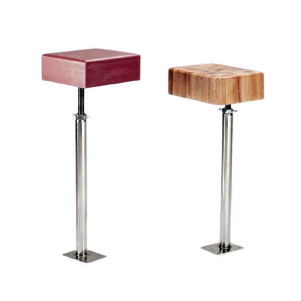 Pilon graduable descentrado acero-inox.